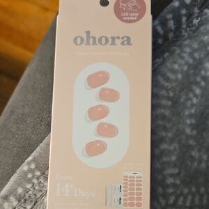 Ohora Semi-Curved Gel Nail Strips. Color Tender Pink. New, Never Opened